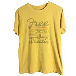 Retro Chevelle Super Sport 454 Free Wheelin T Shirt Yellow L